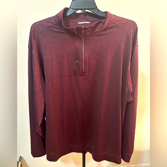Really nice Cutter and Buck three-quarter zip sweatshirt burgundy 3XB - Picture 1 of 5